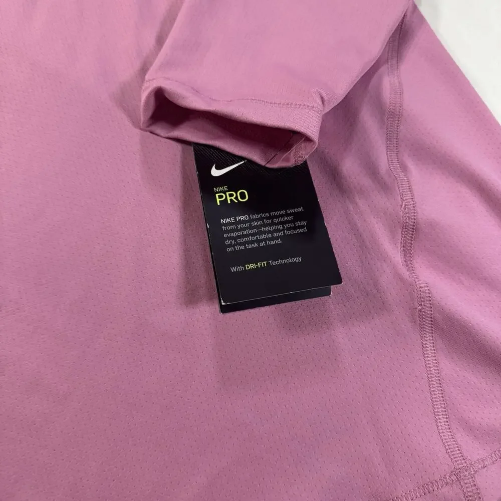 Nike Pro Dri-FIT Women’s Pink Long Sleeve Training Shirt XXL Slim Fit NWT